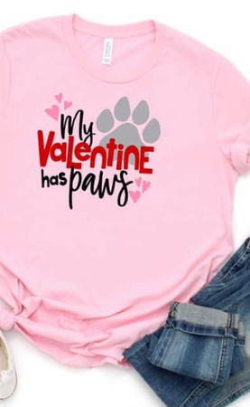 My Valentine has Paws T-Shirt